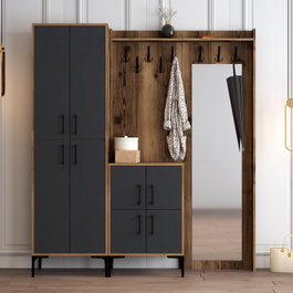 Hanah Home Berlin ABC - Nogal, Antracita